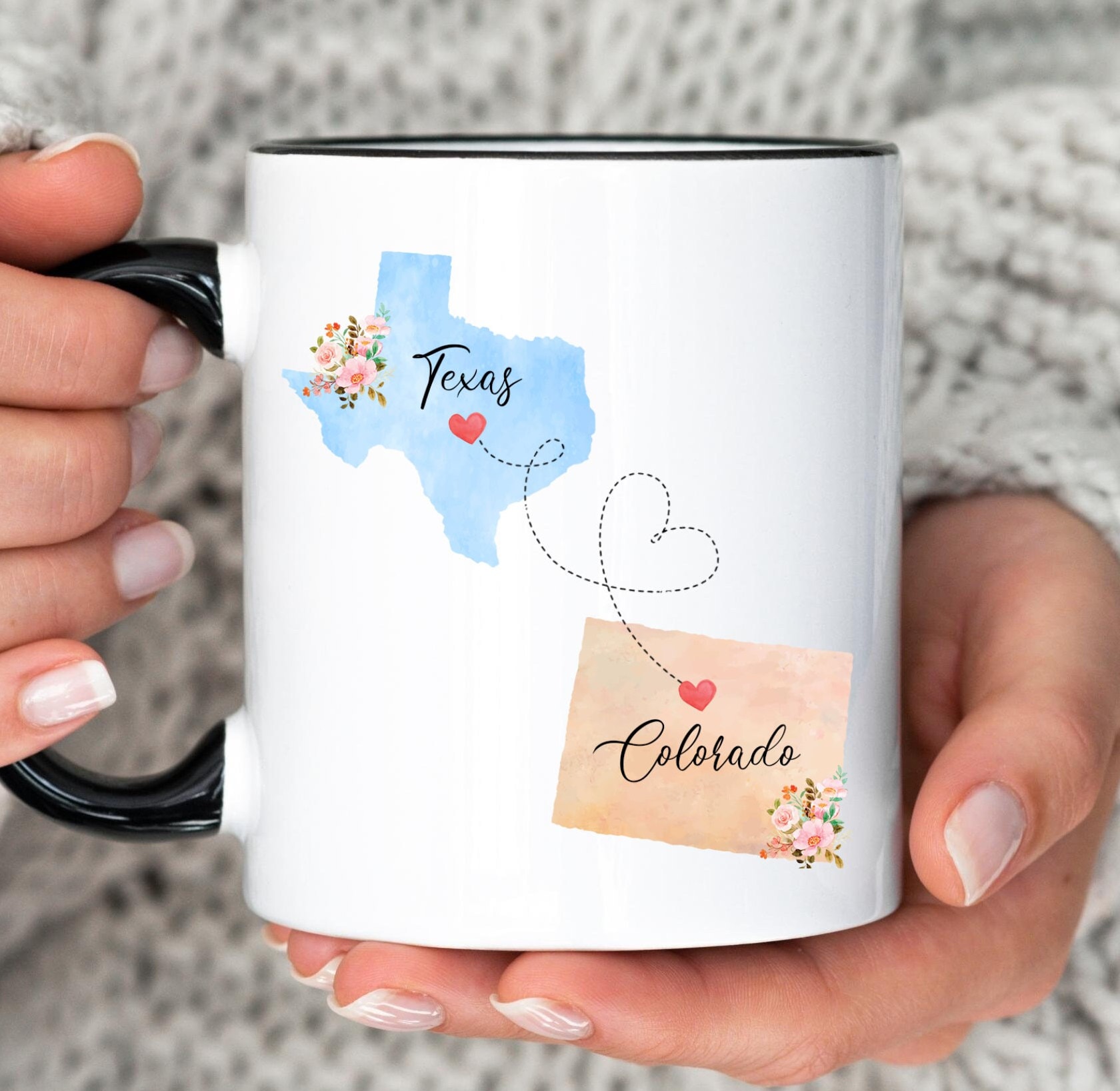 20 oz ceramic coffee mug with handle 20 oz Mug, 6"