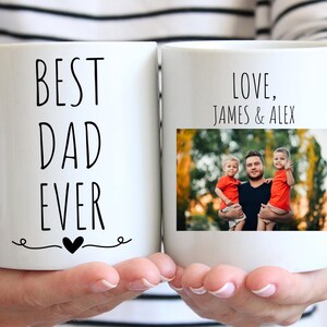 Dad Mug Personalized Photo Mug For Dad, Custom Kids Photo Father&#39;s Day Mug, Personalized Mug With Picture,Dad Gift,Dad Mug, Custom Photo Mug