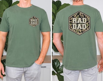 Rad Dad Camo Comfort Colors Shirt, Father's Day Gift