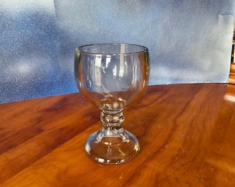 Unusual Heavy Smoked Rim Glass Beer Schooner  S-149