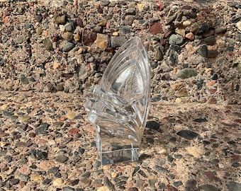 1980's MAKISA Art Deco Revival Crystal Candle Holder S-3030