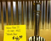 Chrome Trench Art Artillery Shell Candlestick S-895