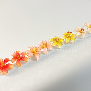 Lily Flower Earrings Fairy core Jewelry for Her Handmade Orange Lily Flower Gift Mother&#39;s Day Grandma&#39;s Gift for Her for Bridesmaid Birthday