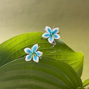 Zelda Silent Princess Örhängen Mikrovirkad Blommig Droppe Elegant Kawaii Smycken Blomma Gåva för Gamer Flicka Cosplay Outfit Fantasy Tillbehör