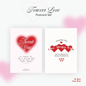 Forever Love Postkarten Set