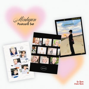Ensemble de cartes postales Minhyun
