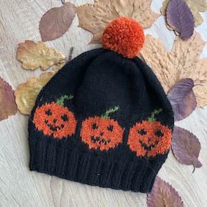 Pumpkin hat knitting pattern