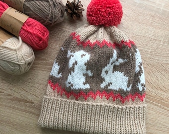 Bunny Hat KNITTING PATTERN