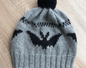 Bat hat knitting pattern