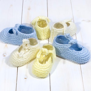 Baby Booties Knitting Pattern, Easy Knit Pattern