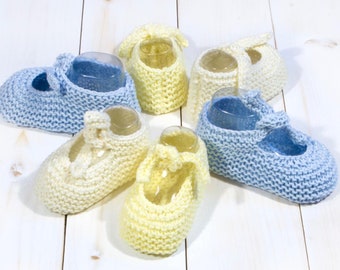 Baby Booties Knitting Pattern, Easy Knit Pattern