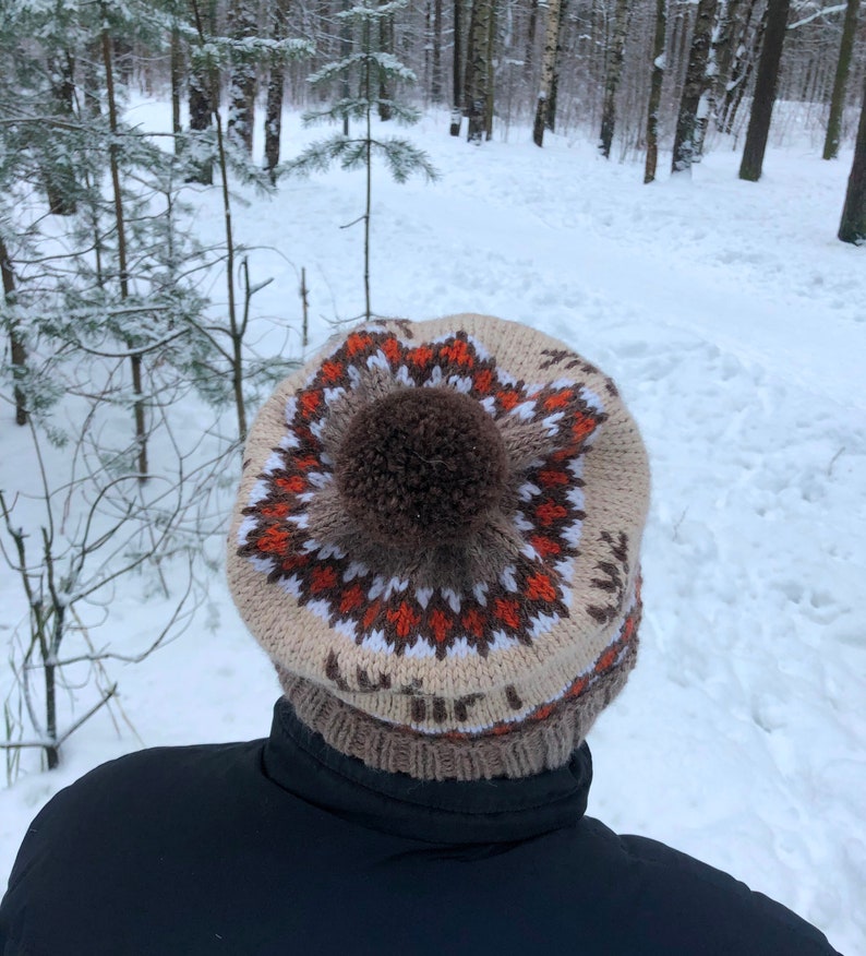 Deer Hat Knitting Pattern Stranded Colorwork Hat Pattern PDF - Etsy