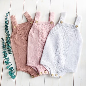 PDF - Size 3 months- Knitted Pattern- Instant Download - Beginner Pattern