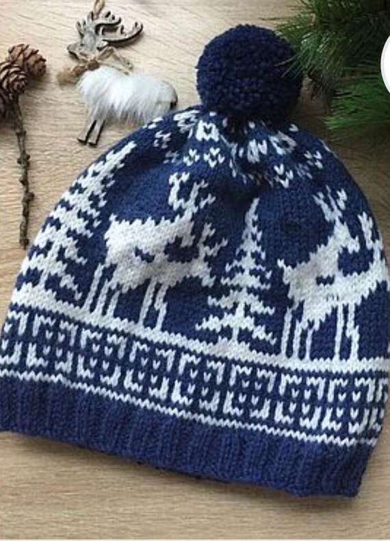 Fornicating Deer Knit Hat Pattern, Deer Sex Hat - Etsy display picture 1