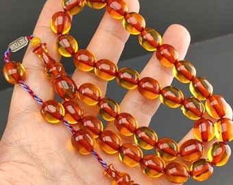 Faturan Amber Rosary, LARGE SİZE Rosary, muslim rosary, Misbaha, islamic gift Rosary, Tasbih, tasbeeh, Amber islamic Rosary, Masbaha, Sibha