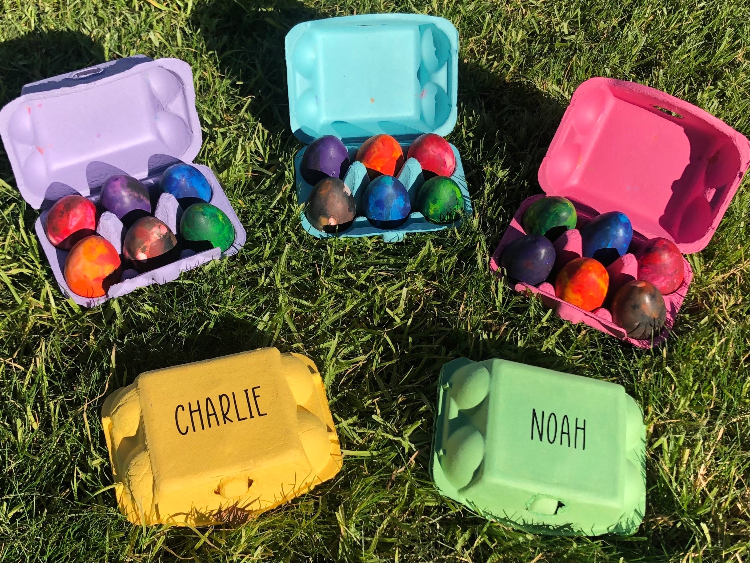 Personalized Egg Shaped Crayons Solid Egg Crayons Easter Crayons