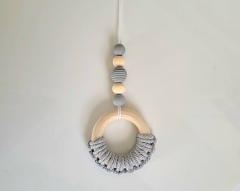 Difusor de aceite esencial para automóvil, Accesorios para automóvil colgantes Boho, Decoración de espejo retrovisor, Difusor de automóvil Macrame, Ambientador natural para automóvil o hogar