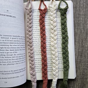 Handmade Macrame Beaded Bookmark Set of 2, Boho Bookmarks, Unique Reading Accessories, Decorative Page Saver, Eco-Friendly Book Lover Gift