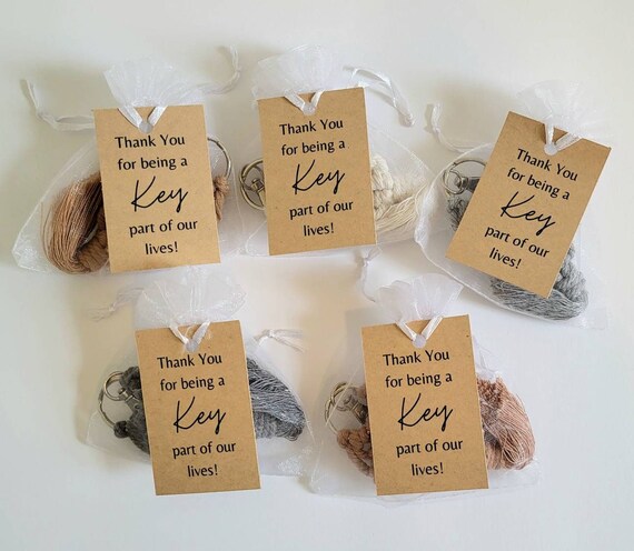 Macrame Keychain Party Favors With Tag Wedding Gifts Bridal Party Baby Shower Favor Key Part of Our Lives Thank You Gift Boho Keychains Etsy UK