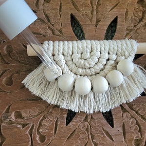Macrame Car Vent Oil Diffuser, Vent Clip Freshener, Car Boho Accessory, Essential Oils, Macrame Vent Air Scent for Car, Gifts for Car Lover