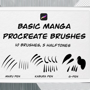 Manga Ink Procreate Brushes
