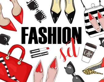 Clipart de moda svg, png, eps