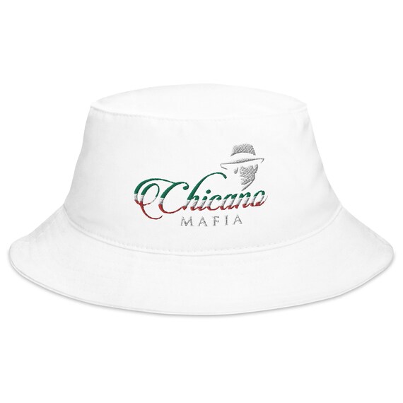 Chicano Mafia Logo Bucket Hat Mexican 