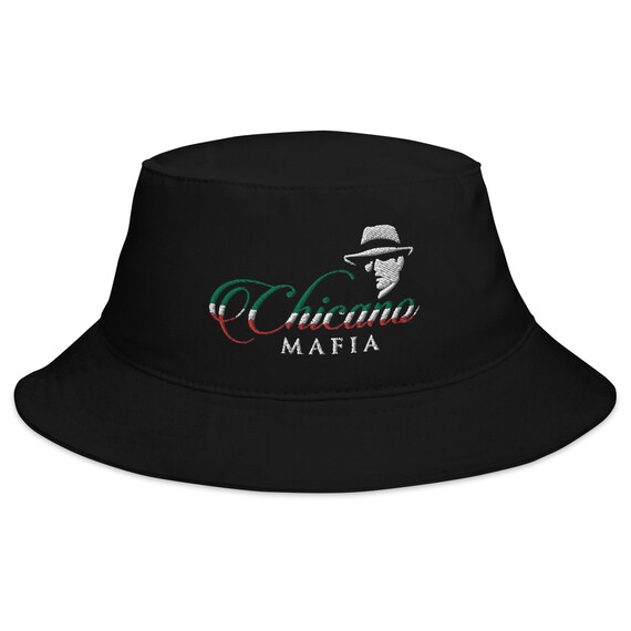 Chicano Mafia Logo Bucket Hat Mexican 
