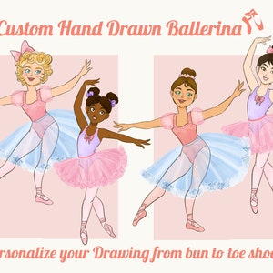 Impression murale Ballerina personnalisée | Belle ballerine murale | | d’art de nom personnalisé | personnalisé pour filles Décor de la salle Ballerina | Crèche pour filles