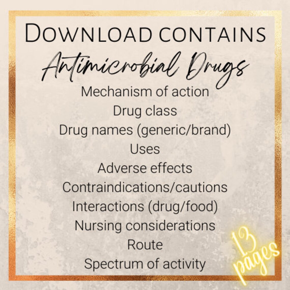 Antibiotic Drugs Bundle - Etsy