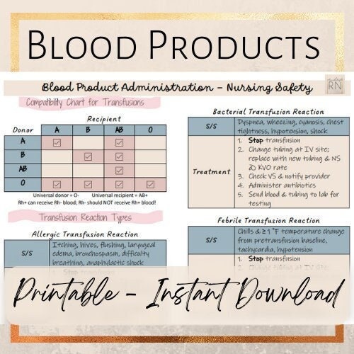blood-products-transfusion-safety-cheat-sheet-etsy