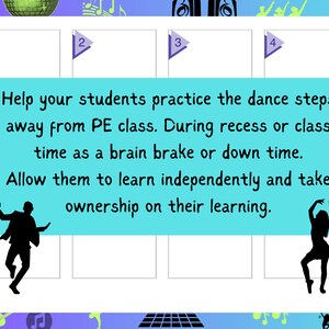 Steps poster for the dance Cotton Eye Joe. Help your students learn the steps by practicing independently. Use this poster as a brain break in the classroom or as part of movement and dance.