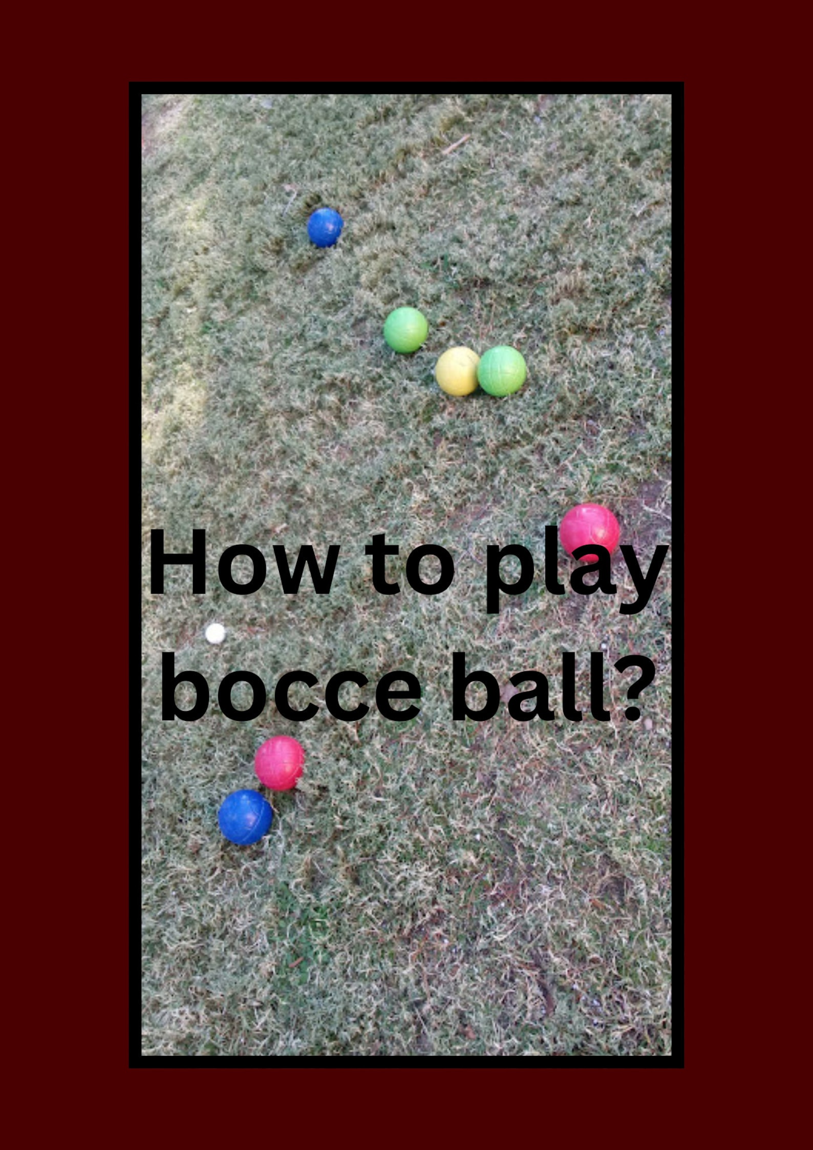 Bocce Ball Rules Sign PDF Printable Poster Bocce Rules Illustrated and
