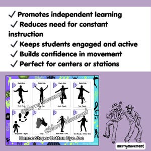 Cotton Eye Joe Dance Steps | PE Activity for Kids | Brain Break Movement image 2