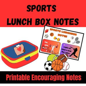 Appunti per il pranzo sportivo: biglietti motivazionali per bambini (PDF stampabile)