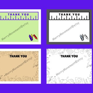 Teacher Thank You Notes: Printable Colorful Cards (PDF) - Etsy