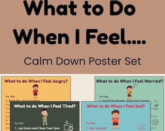 Que faire quand je me sens, Posters | Posters d'angle calme | Autorégulation