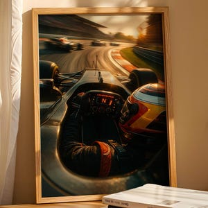 F1 Wall Art, Trendy Art Prints, Racing Car Prints, Formula 1 Poster, Racing Wall Art, Retro Wall Art, Car Poster, Digital Print