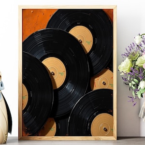 Vintage Record Art, Trendy Art Prints, Vinyl Wall Art, Music Poster, Retro Wall Art, Vinyl Record Poster, Vinyl Wall Decor, Digital Print