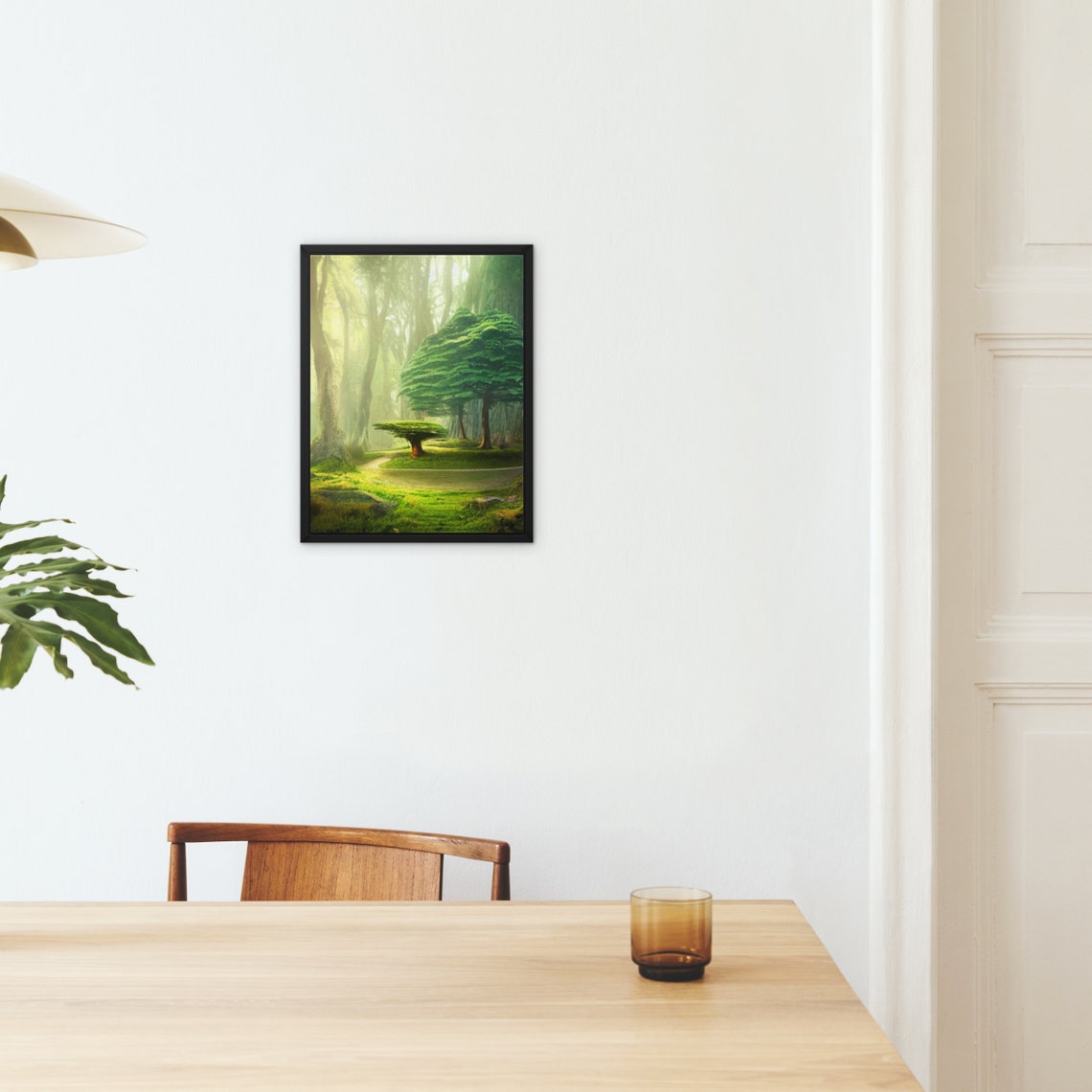 Magical Forest Wall Art Print AI Art AI Created Digital Art Etsy