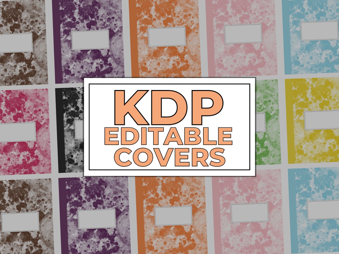 Editable KDP Paperback Cover Template Canva Printable Etsy