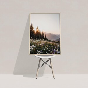 Wildflowers Wall Art, Trendy Art Prints, Nature Prints, Forest Wall Art, Wildflowers Art, Mountain Landscape Wall Art, Digital Print