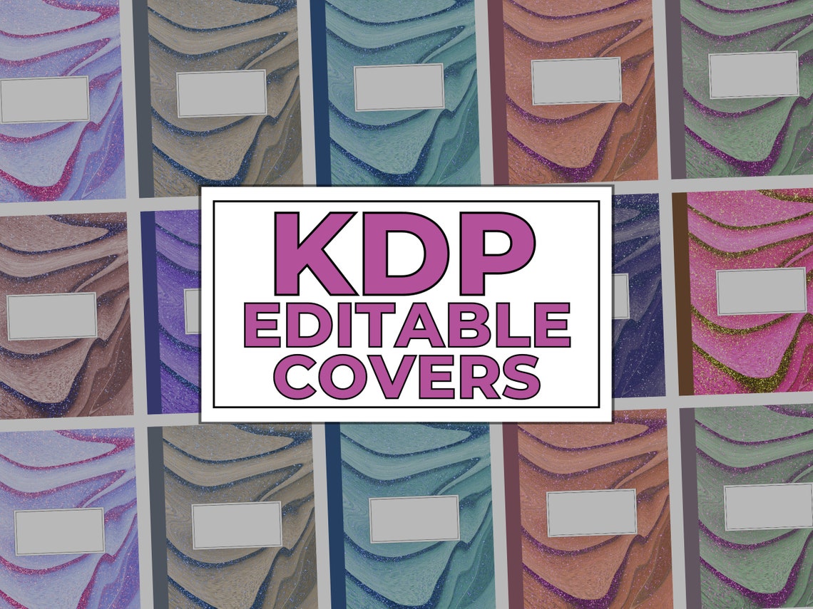 Editable kdp paperback cover template canva printable etsy