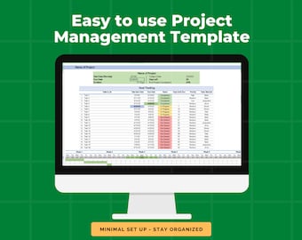 Plantilla de gestión de proyectos de Excel, seguimiento de plantillas, plantilla de proyectos de Excel, plantilla de gestión de proyectos, seguimiento de proyectos de herramientas, diagrama de Gantt