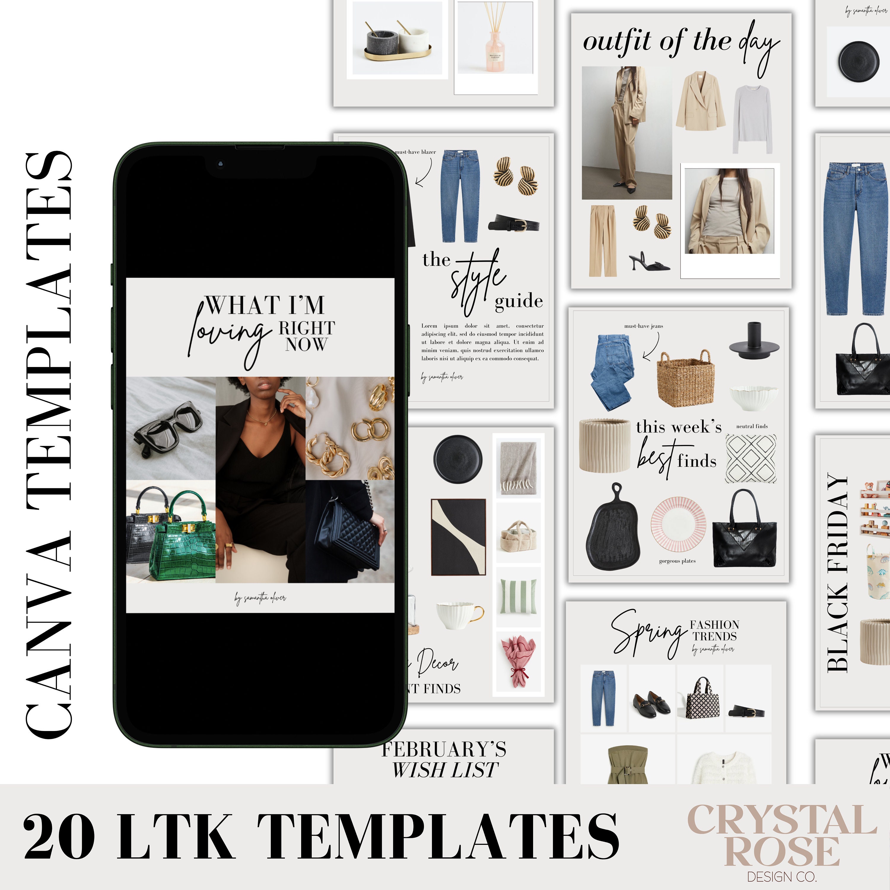 20 Editable Canva LTK Instagram Template, Canva Template, LTK Finds ...