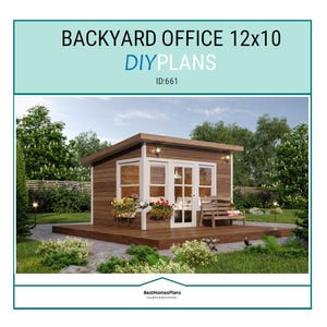 12x10 Backyard Office Plans and Build Guide | DIY Woodworking Instructions