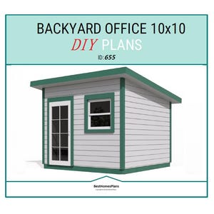 10x10 Backyard Office Plans and Build Guide | DIY Woodworking Instructions
