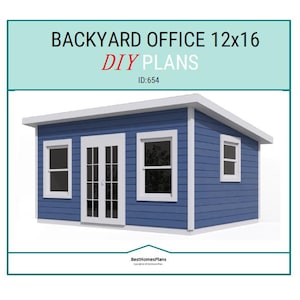 12x16 Backyard Office Plans and Build Guide | DIY Woodworking Instructions