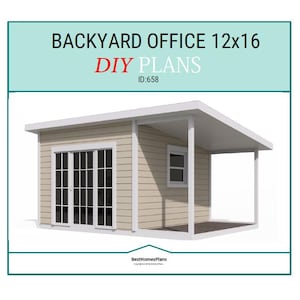 12x16 Backyard Office Plans and Build Guide | DIY Woodworking Instructions