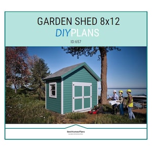 8x12 Garden Shed Plans and Build Guide | DIY Woodworking Instructions